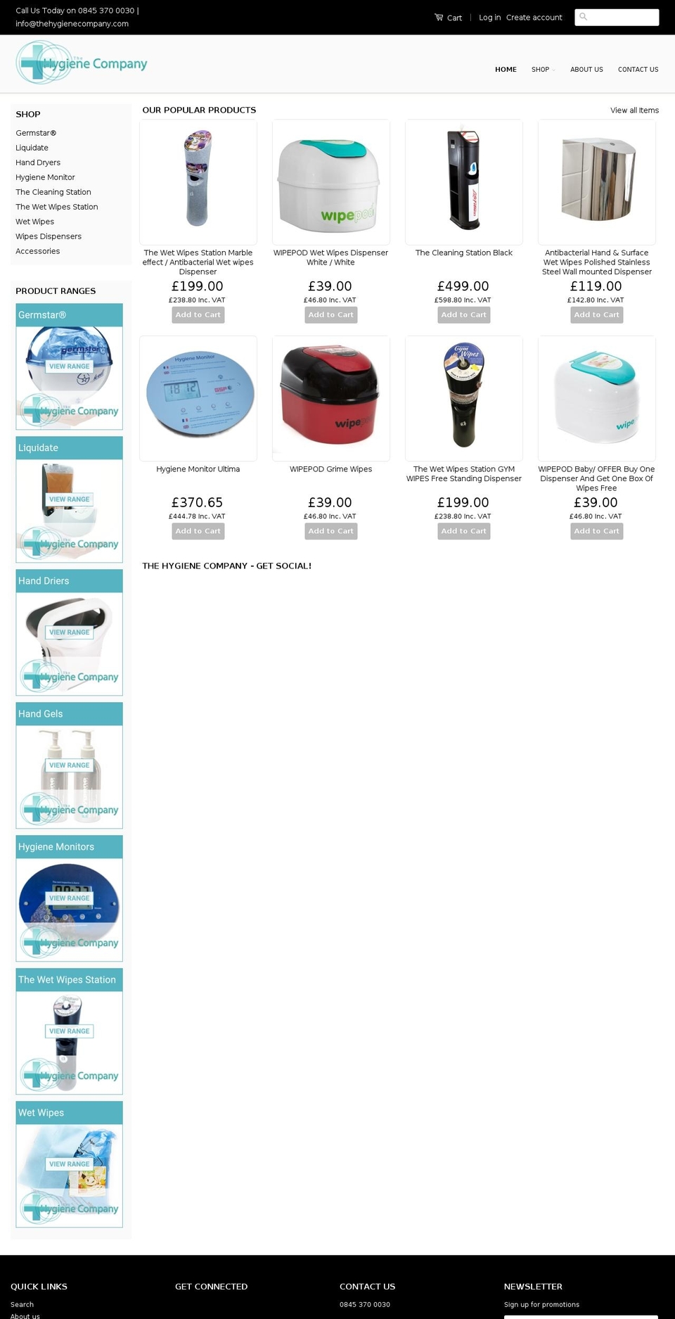 d2wetwipes.com — Shopify storefront screenshot