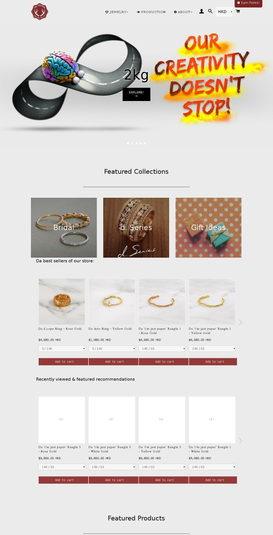 da-things-production.myshopify.com shopify website screenshot