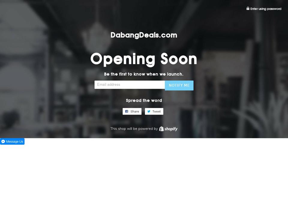 dabangdeals.com — Shopify storefront screenshot