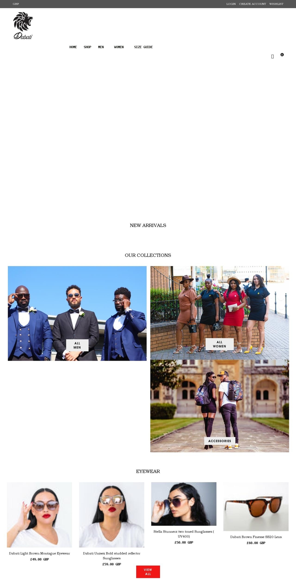 dabati.com shopify website screenshot