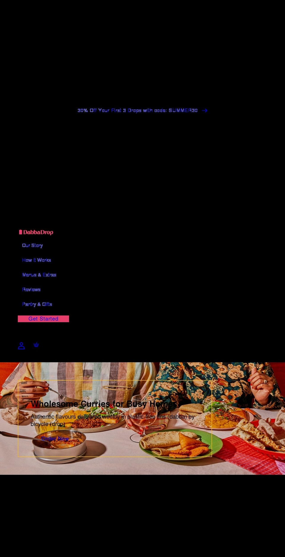 dabbadrop.co.uk shopify website screenshot