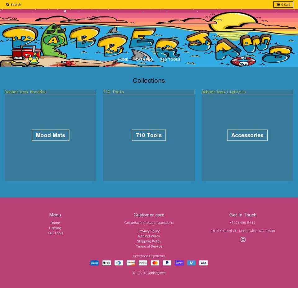 dabberjaws.com — Shopify storefront screenshot