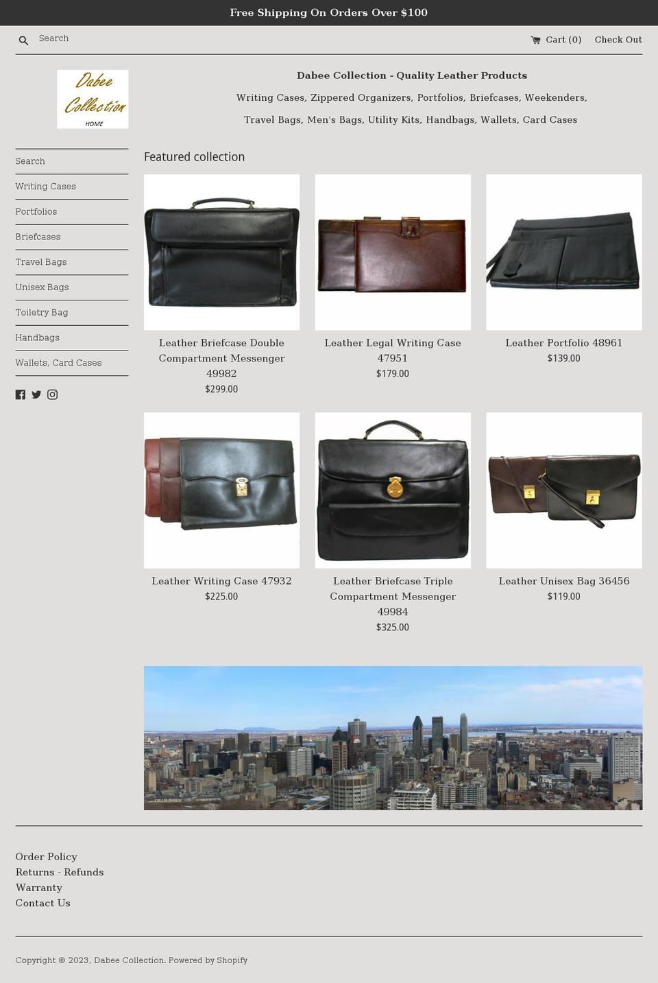 dabeecollection.com — Shopify storefront screenshot