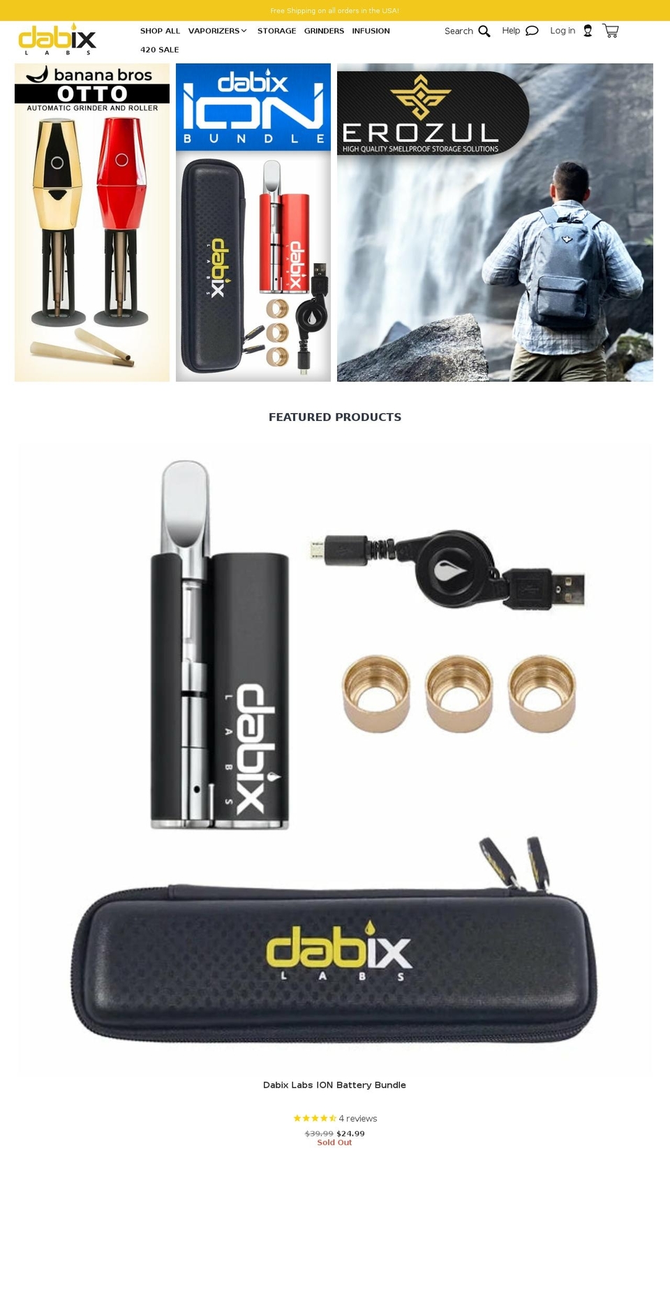dabix.com shopify website screenshot