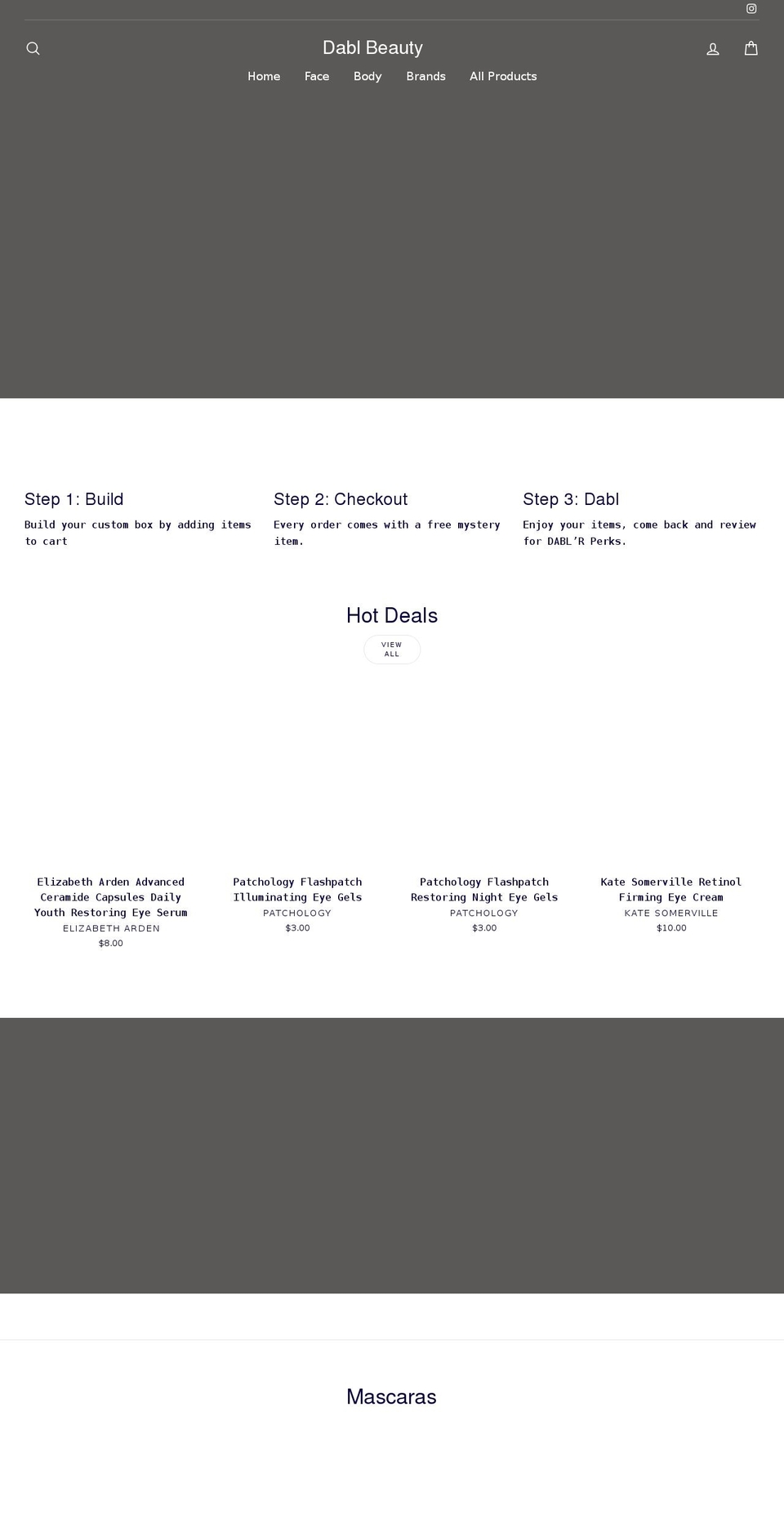 dablbox.com shopify website screenshot