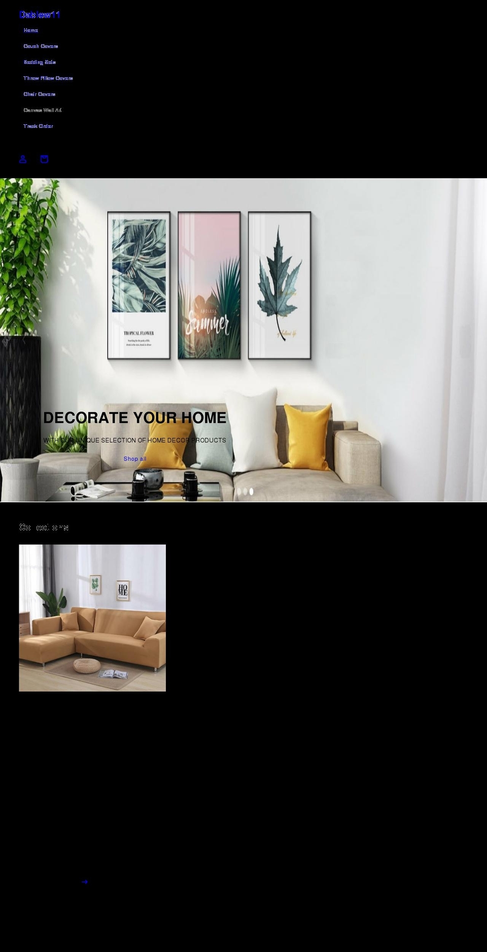 dablew11.com shopify website screenshot