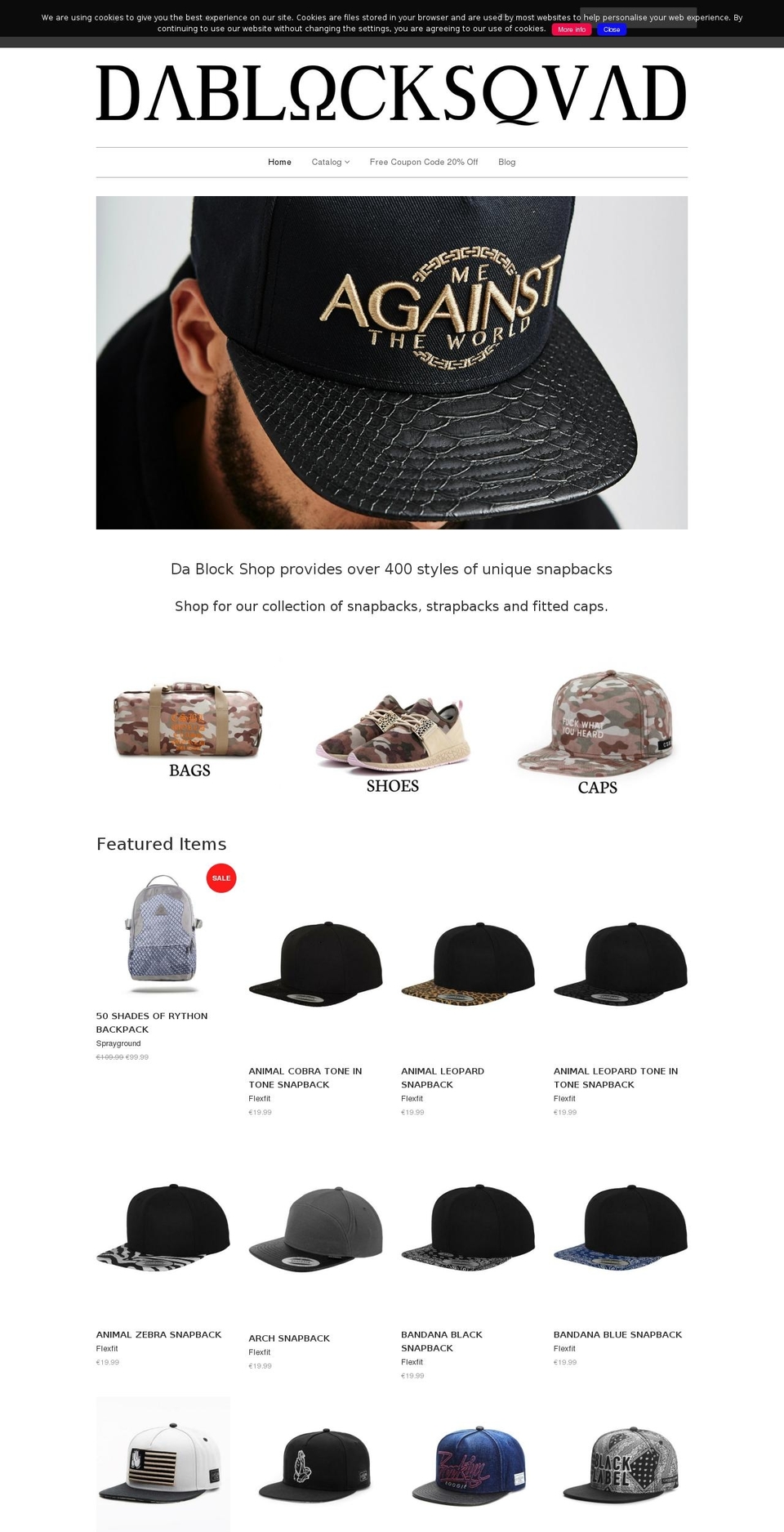 dablock.com shopify website screenshot