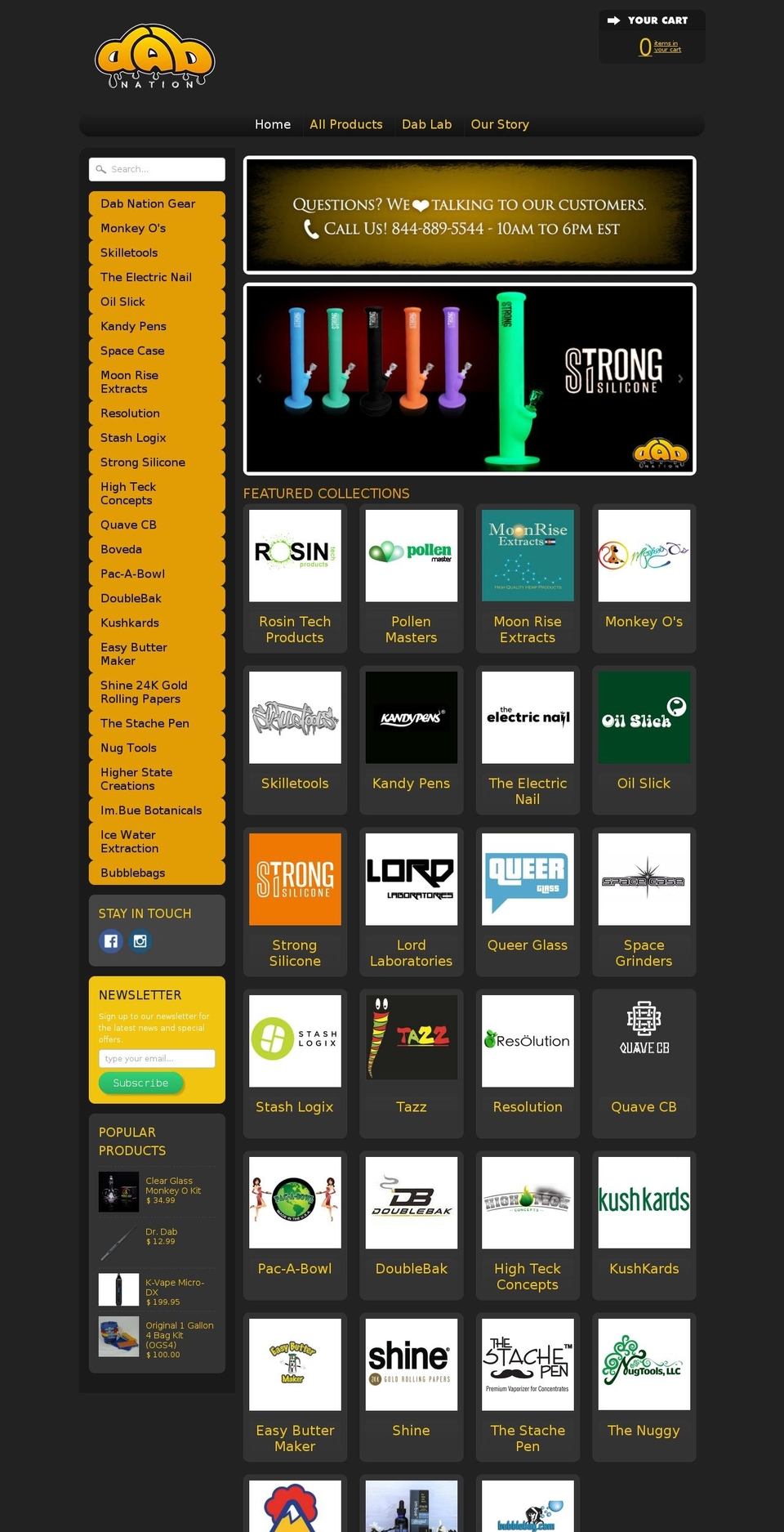 dabnation.com shopify website screenshot