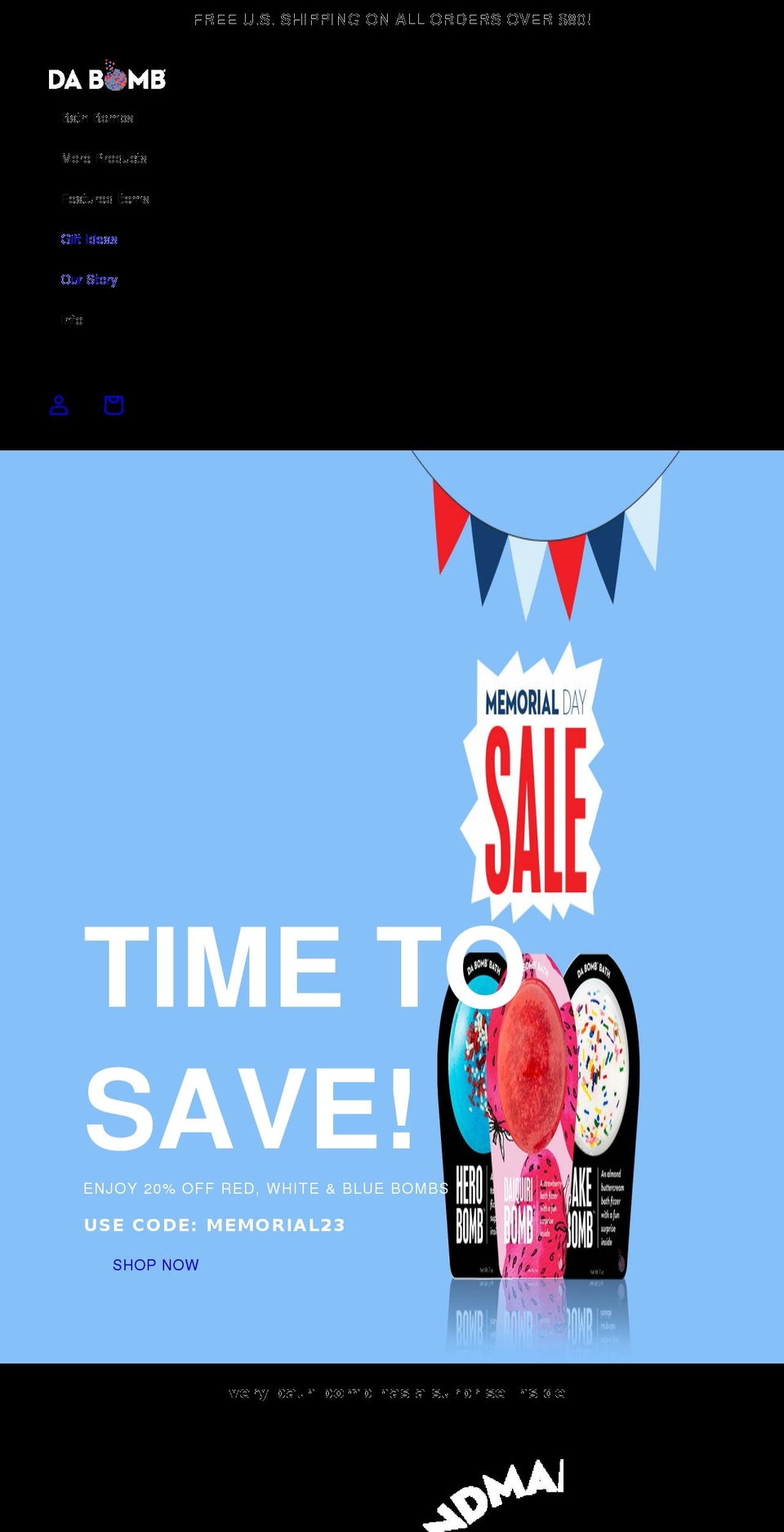 dabombfizzers.com shopify website screenshot