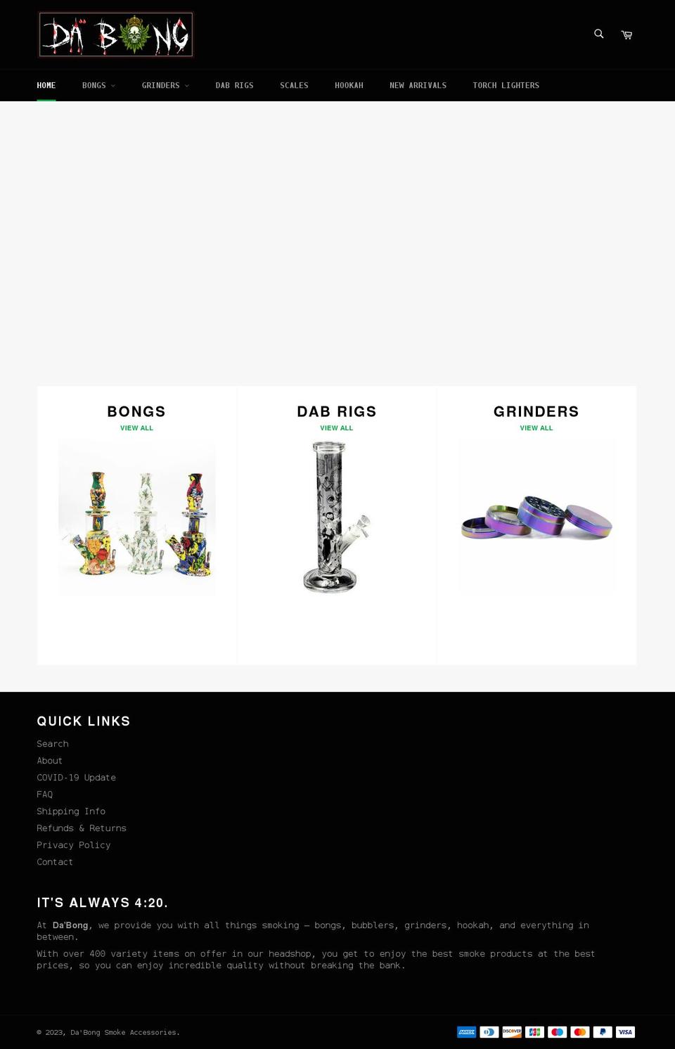 dabongsmoke.com shopify website screenshot