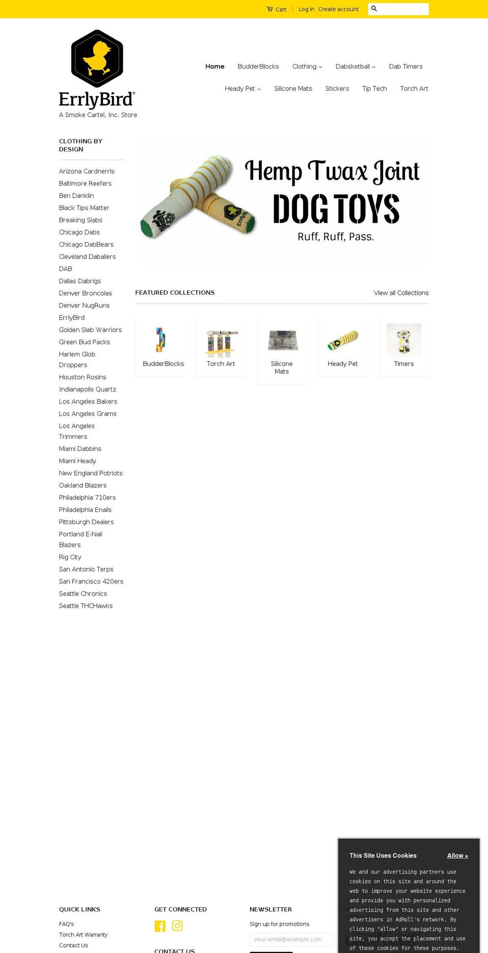 dabsketballers.com — Shopify storefront screenshot