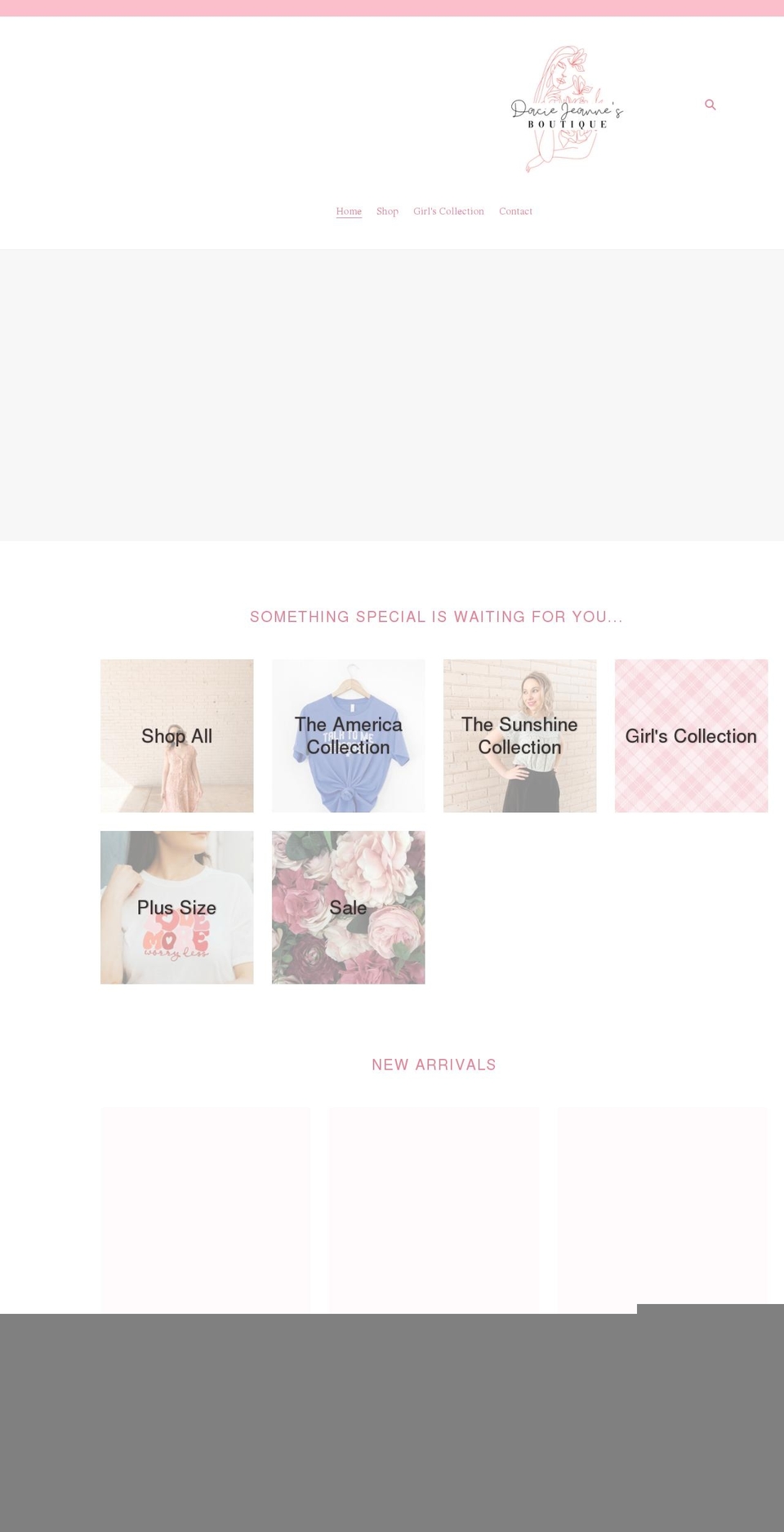 daciejeanne.com shopify website screenshot