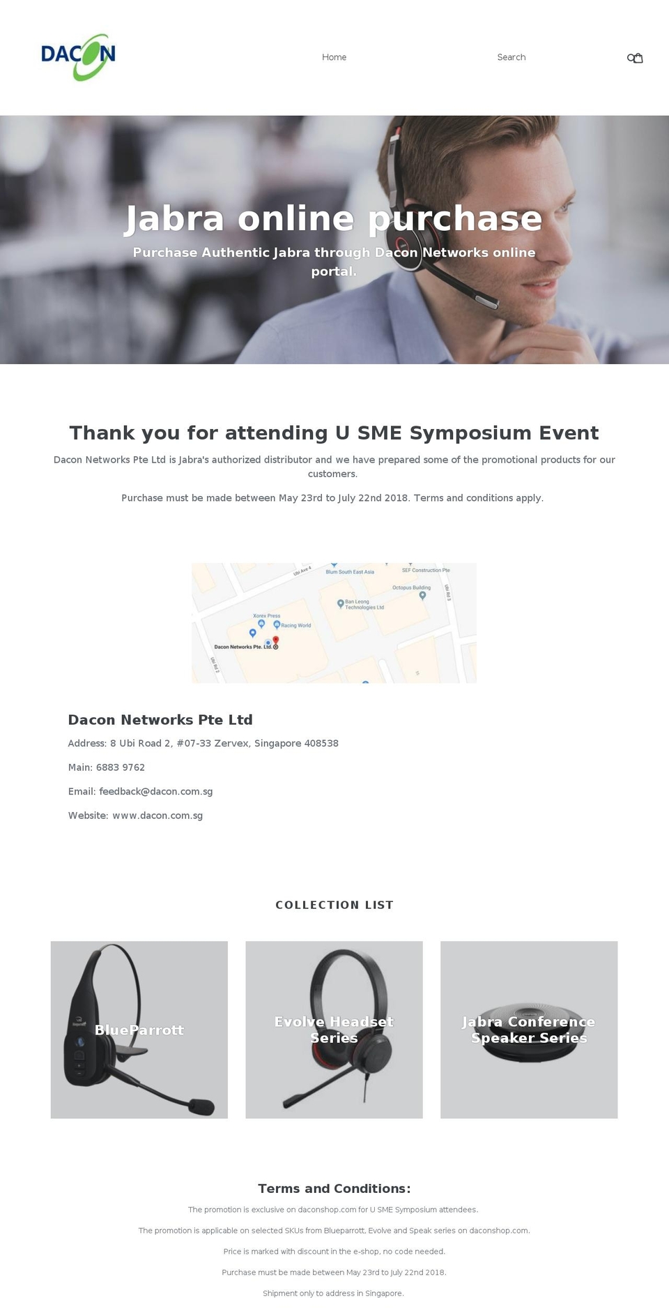 daconshop.com — Shopify storefront screenshot