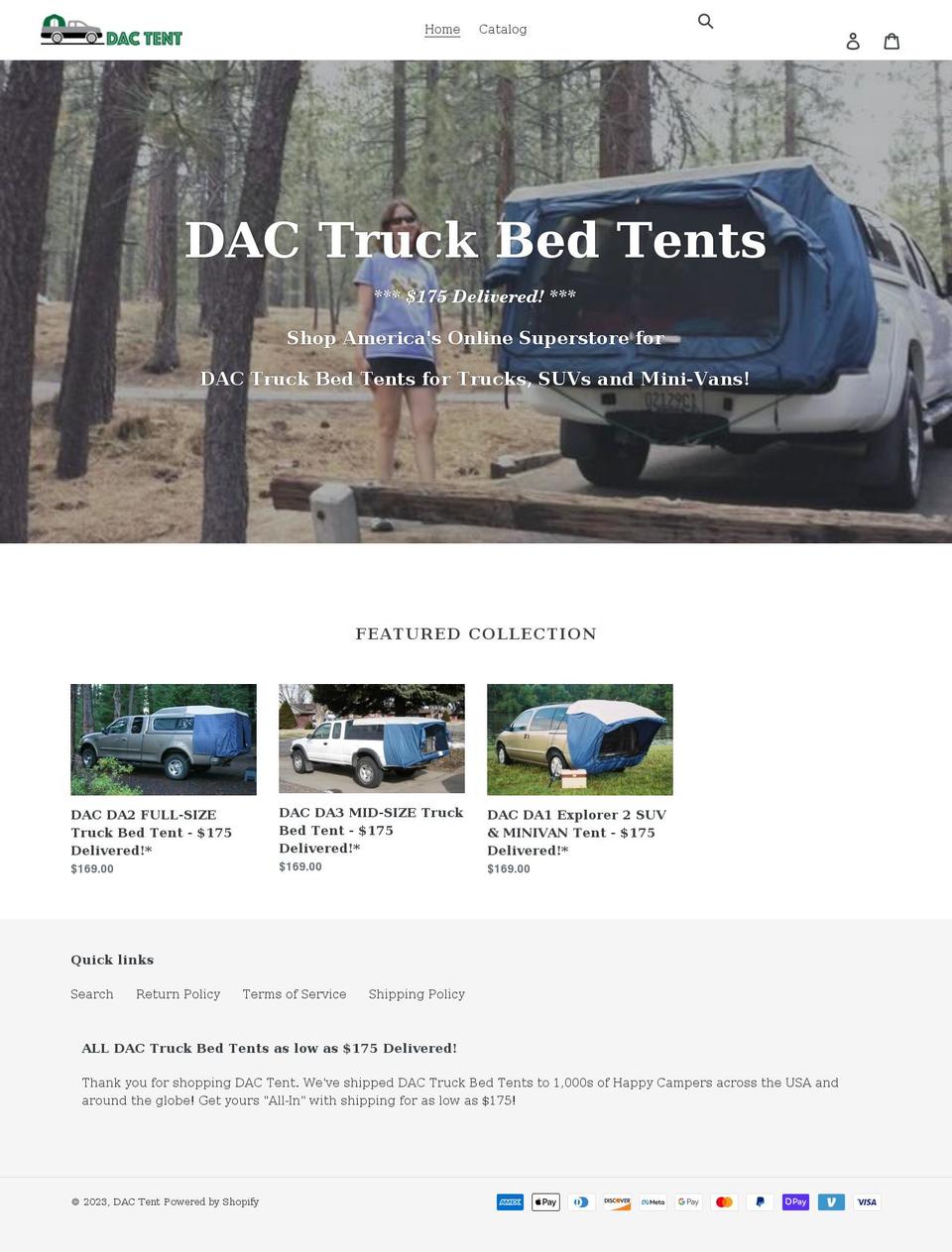 dactent.com shopify website screenshot