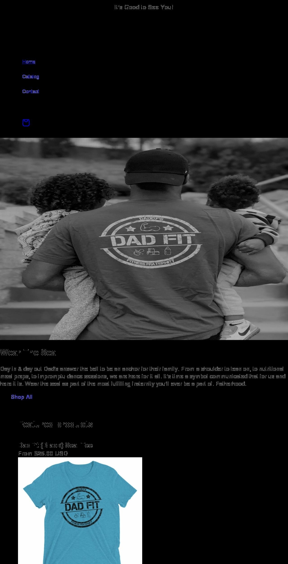dad-fit.com shopify website screenshot