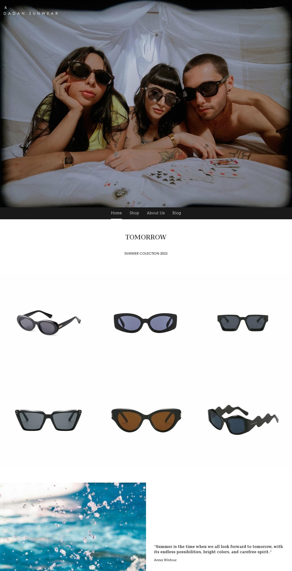 dadansunwear.com shopify website screenshot