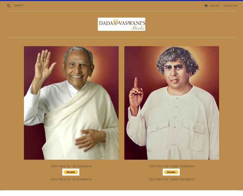 dadavaswanisbooks.org shopify website screenshot