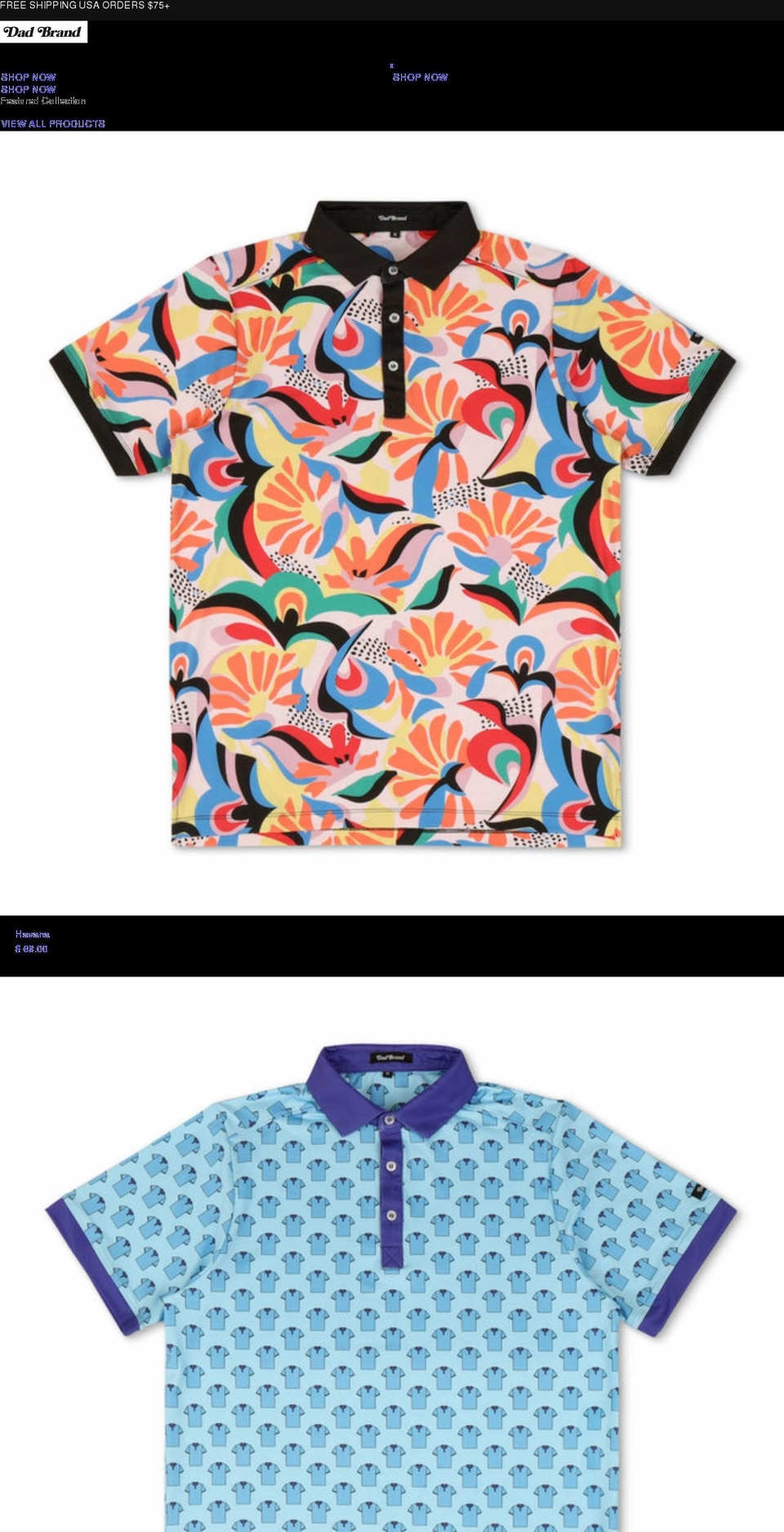 dadbrandapparal.com — Shopify storefront screenshot