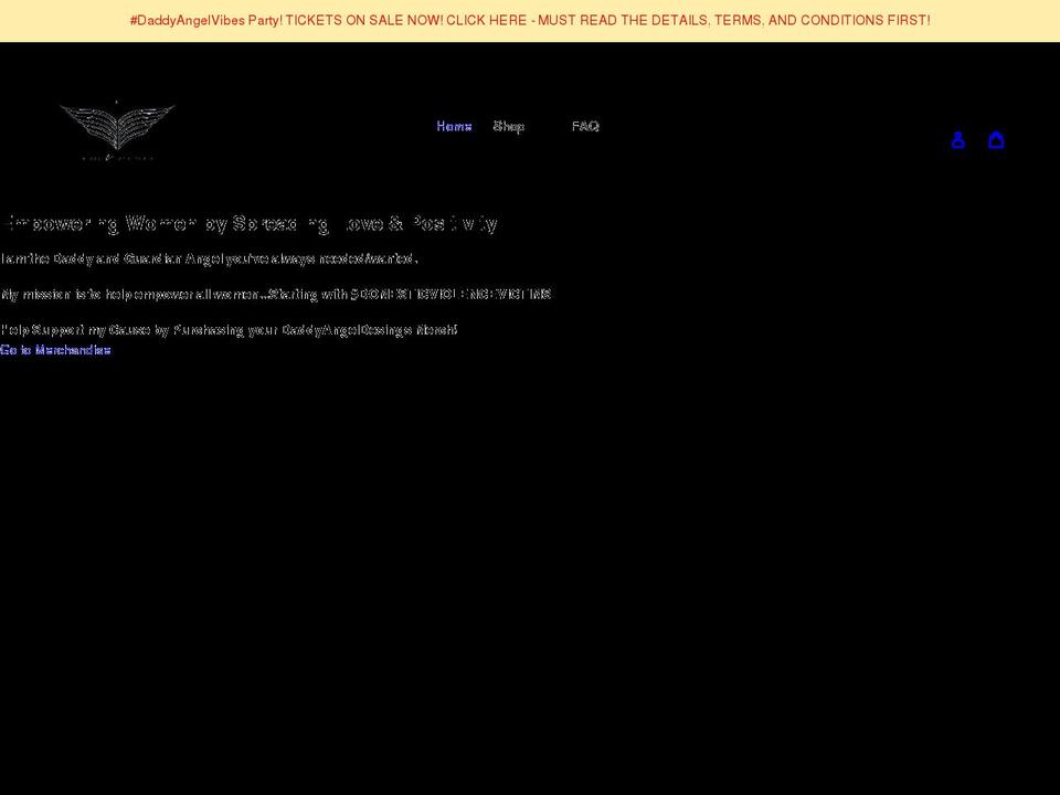 daddyangeldesigns.com shopify website screenshot