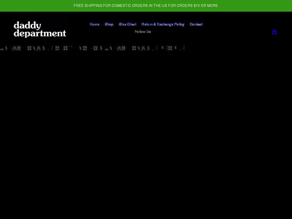 daddydepartment.com shopify website screenshot