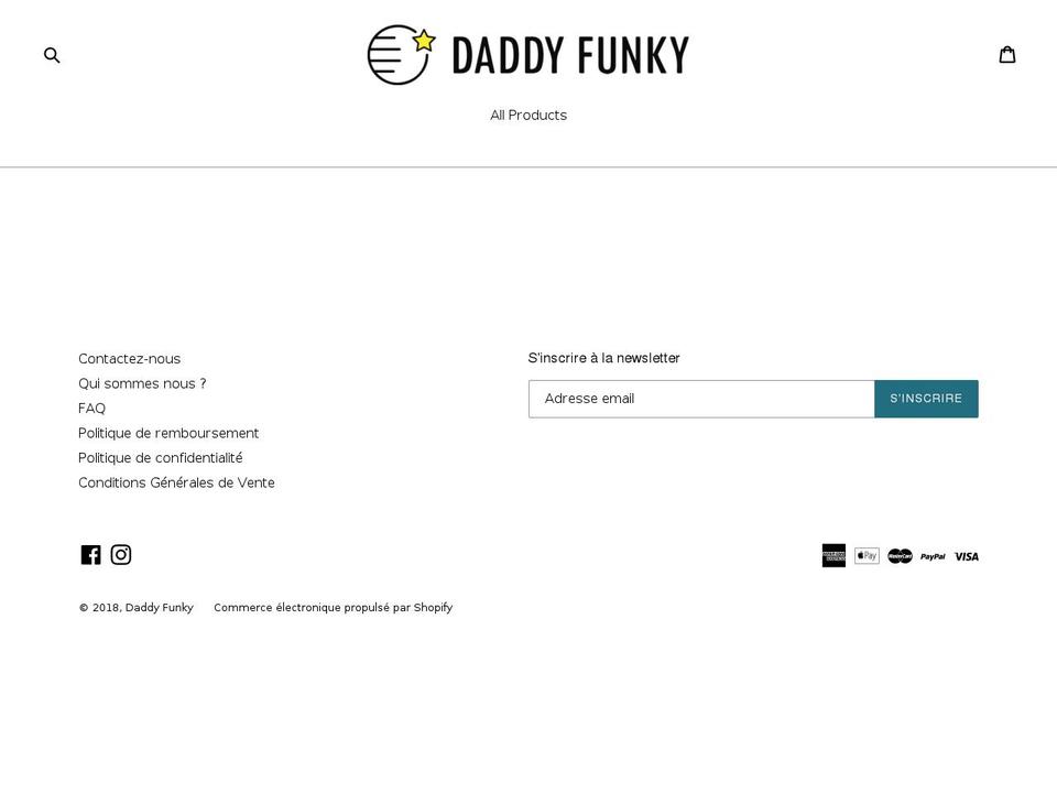 daddyfunky.com — Shopify storefront screenshot