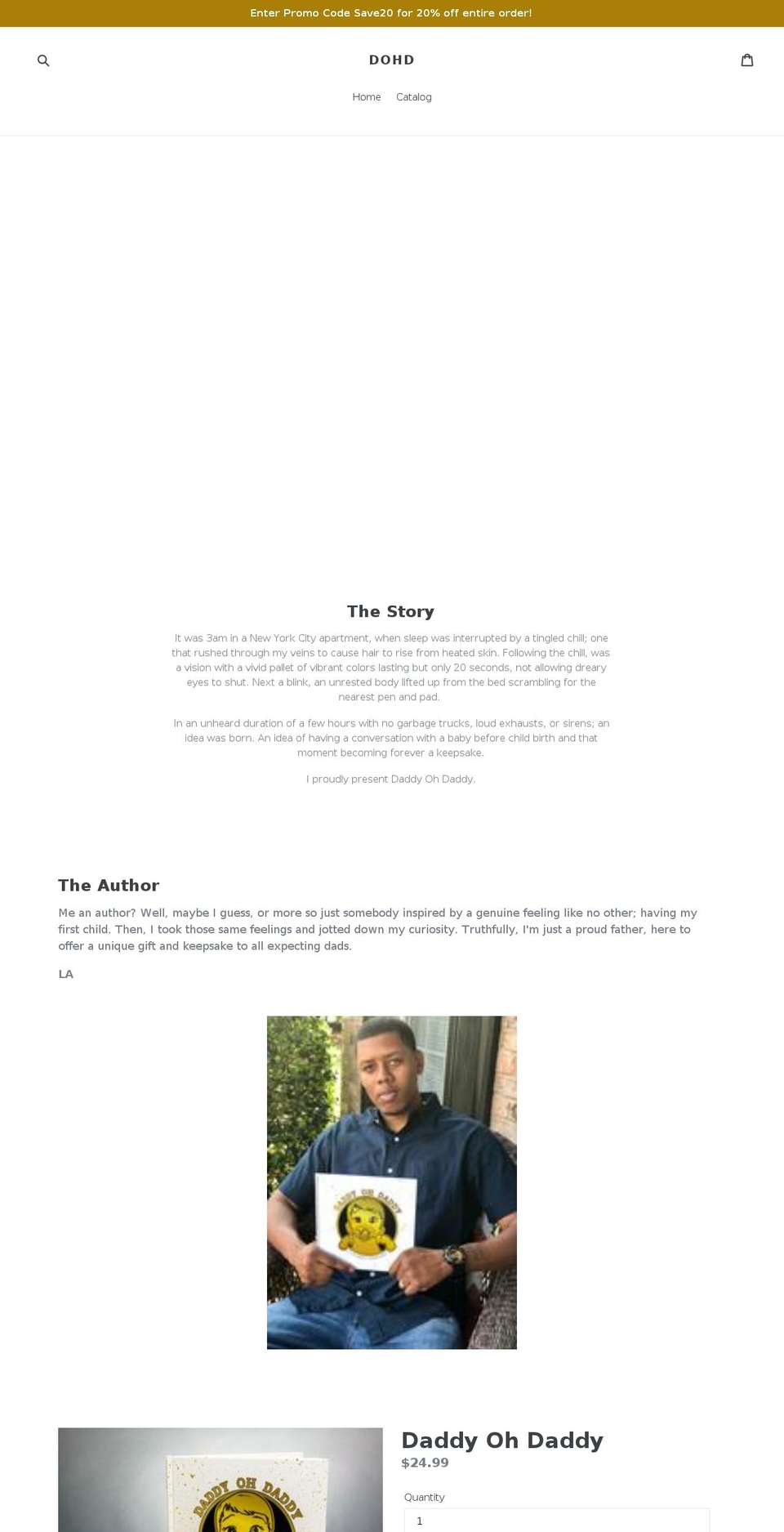 daddyohdaddy.com — Shopify storefront screenshot