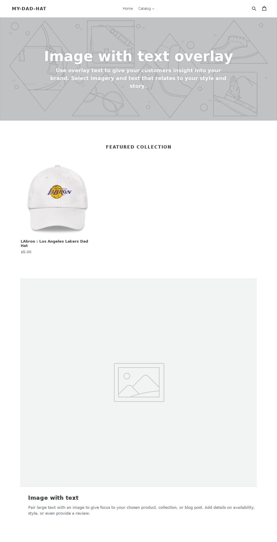 dadhats.com — Shopify storefront screenshot