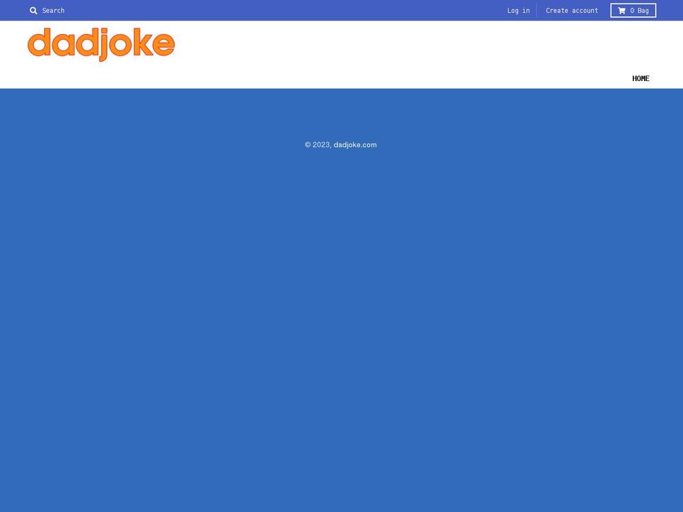 dadjoke.com shopify website screenshot