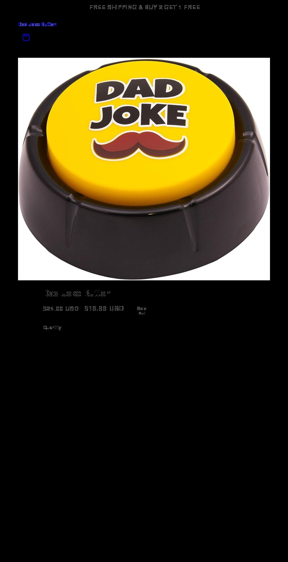 dadjokebutton.com shopify website screenshot