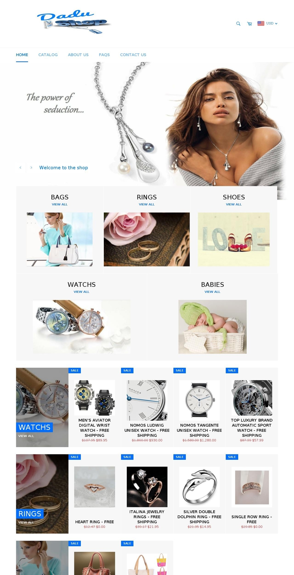 dadushop.com shopify website screenshot