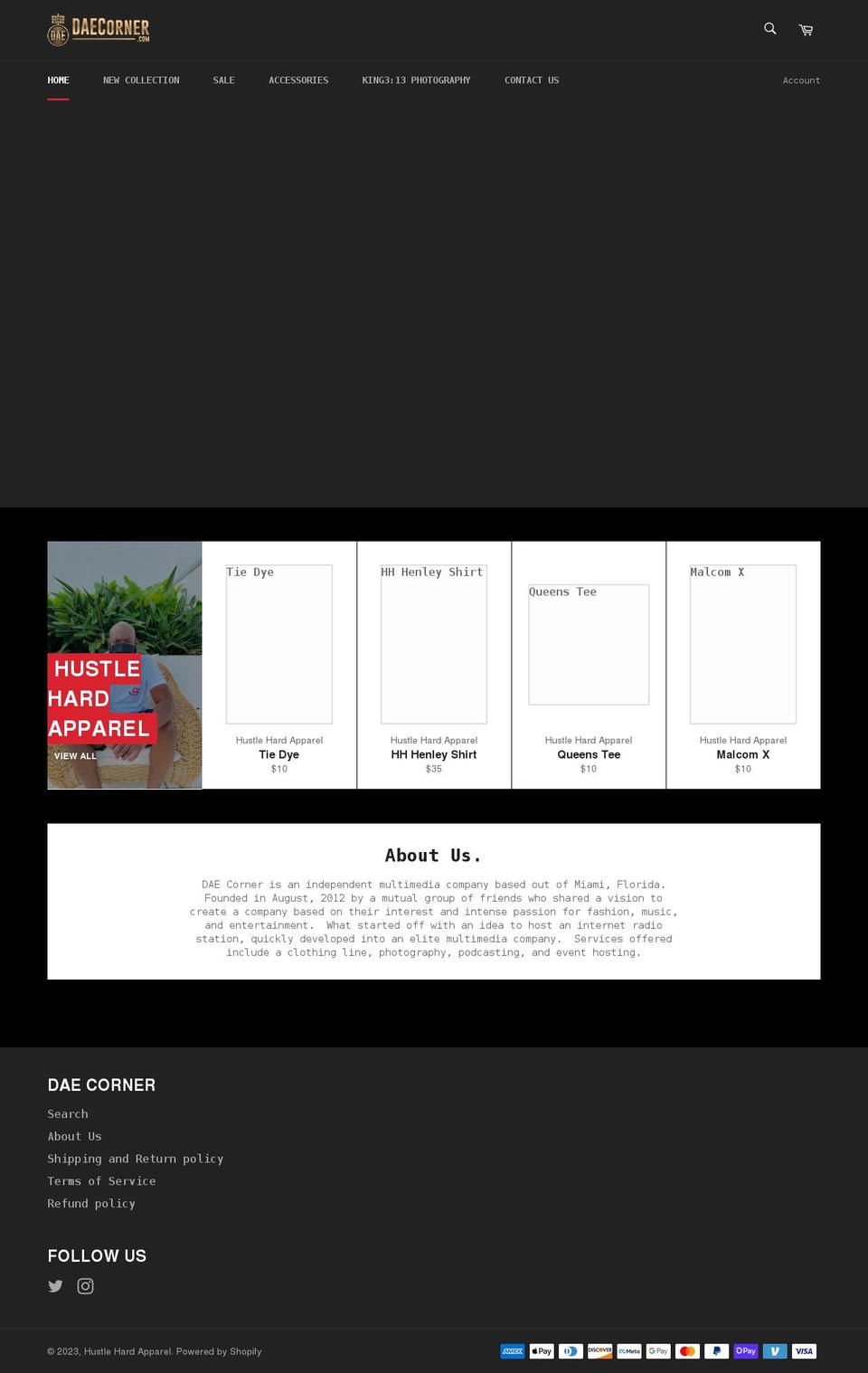 daecorner.com shopify website screenshot