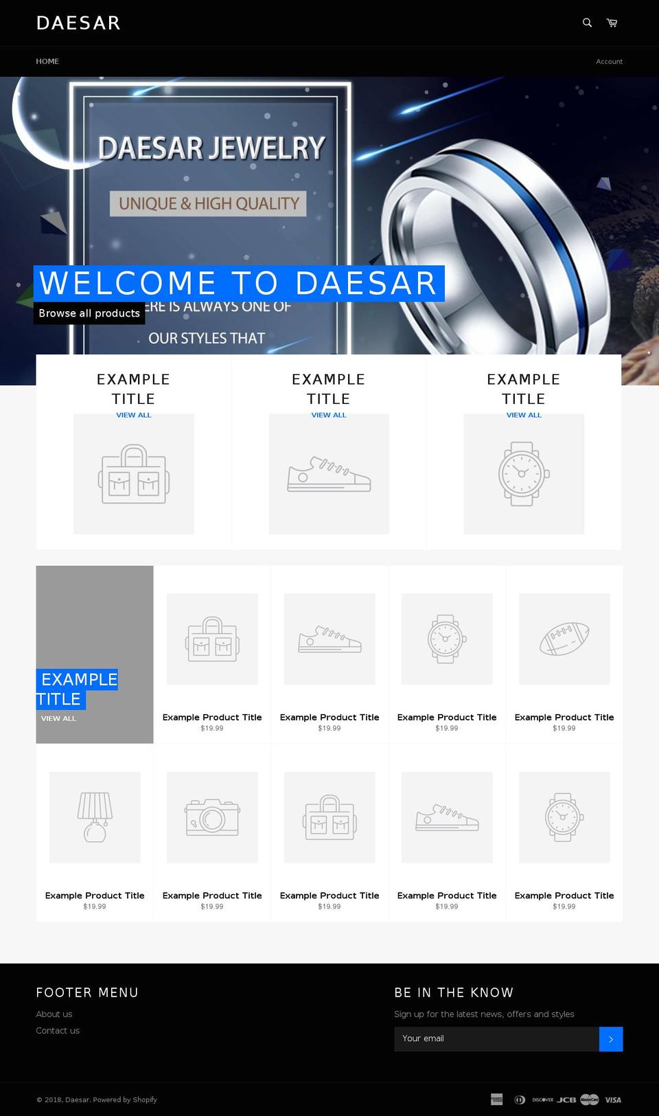 daesar.com — Shopify storefront screenshot
