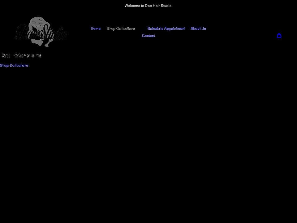 daestudiohair.com shopify website screenshot