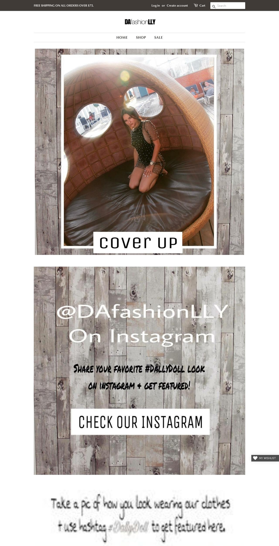 dafashionlly.com — Shopify storefront screenshot