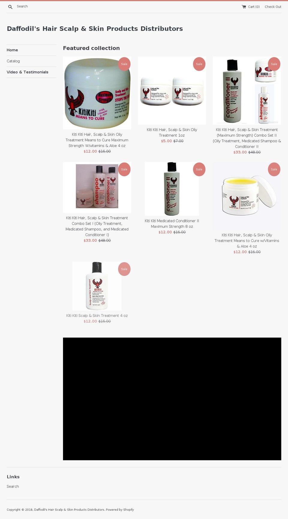 daffodilsproducts.com — Shopify storefront screenshot