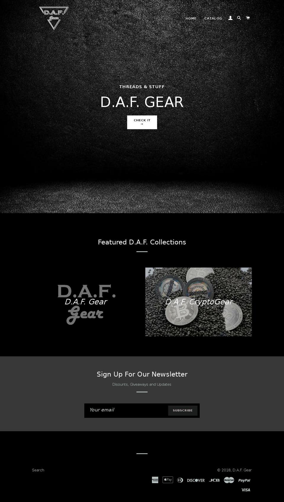 dafgear.com — Shopify storefront screenshot