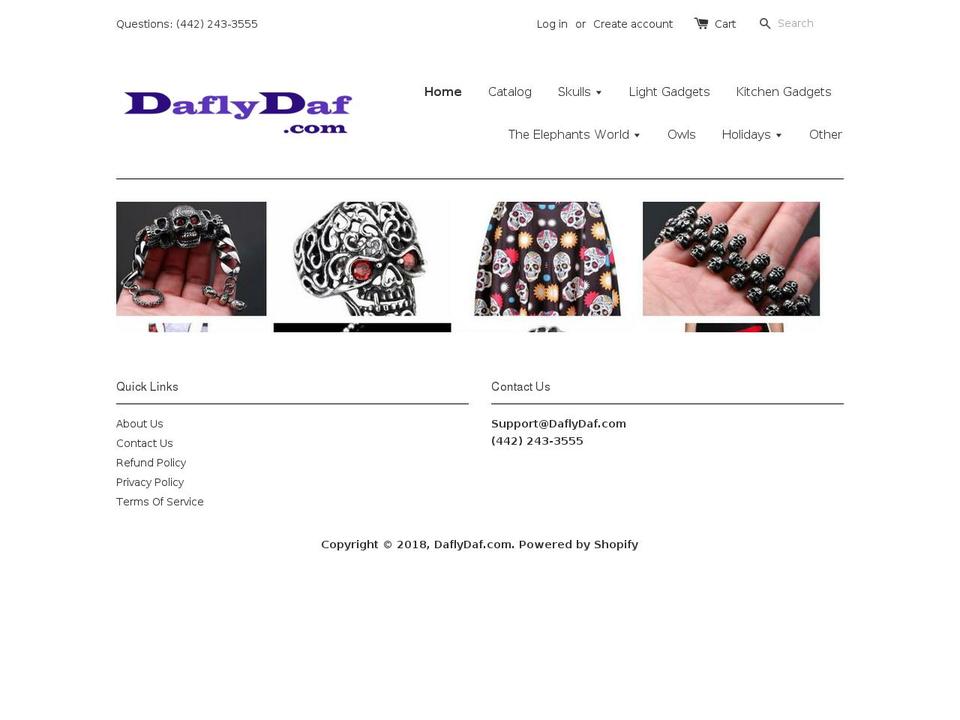 daflydaf.com — Shopify storefront screenshot