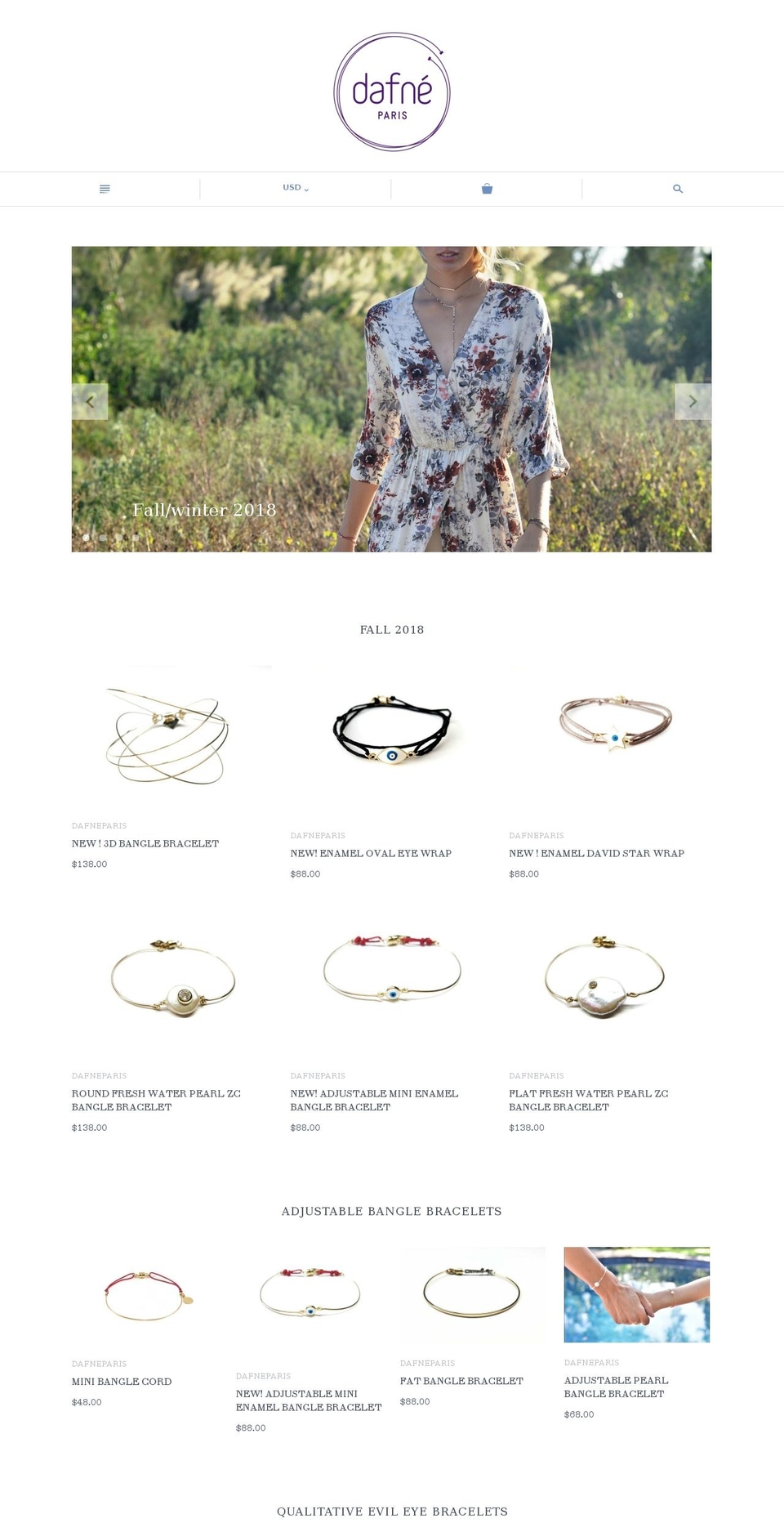 dafneparis.com shopify website screenshot