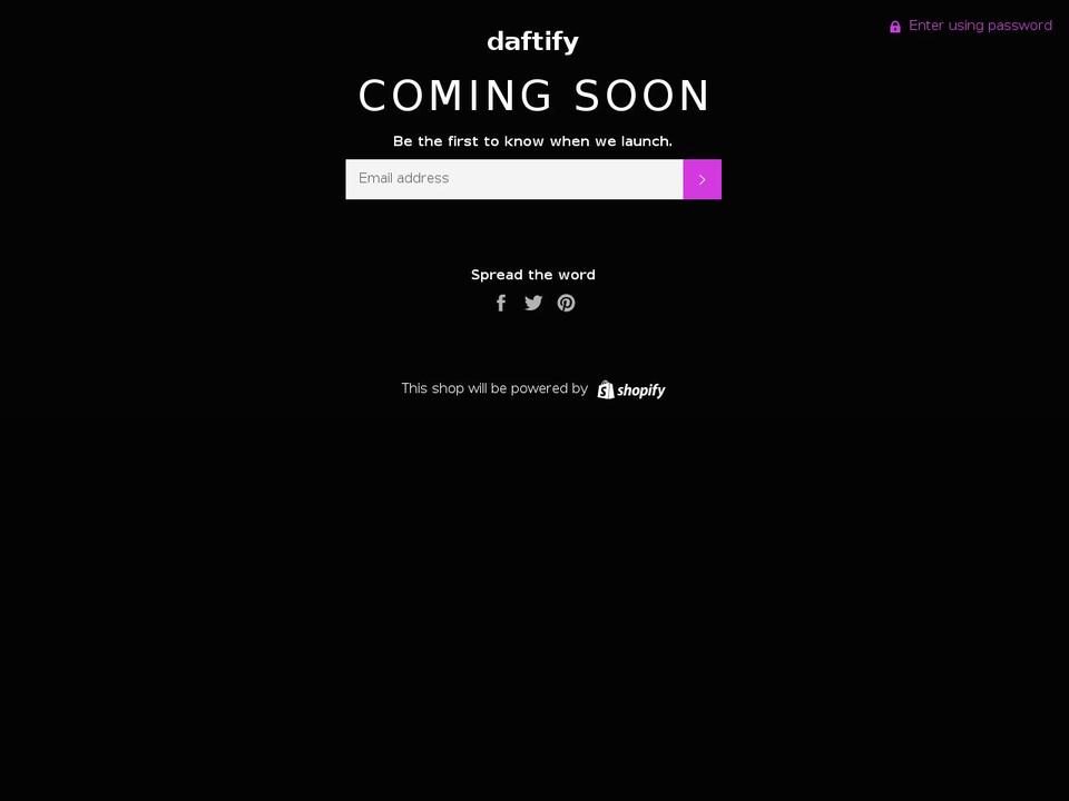 daftify.com — Shopify storefront screenshot