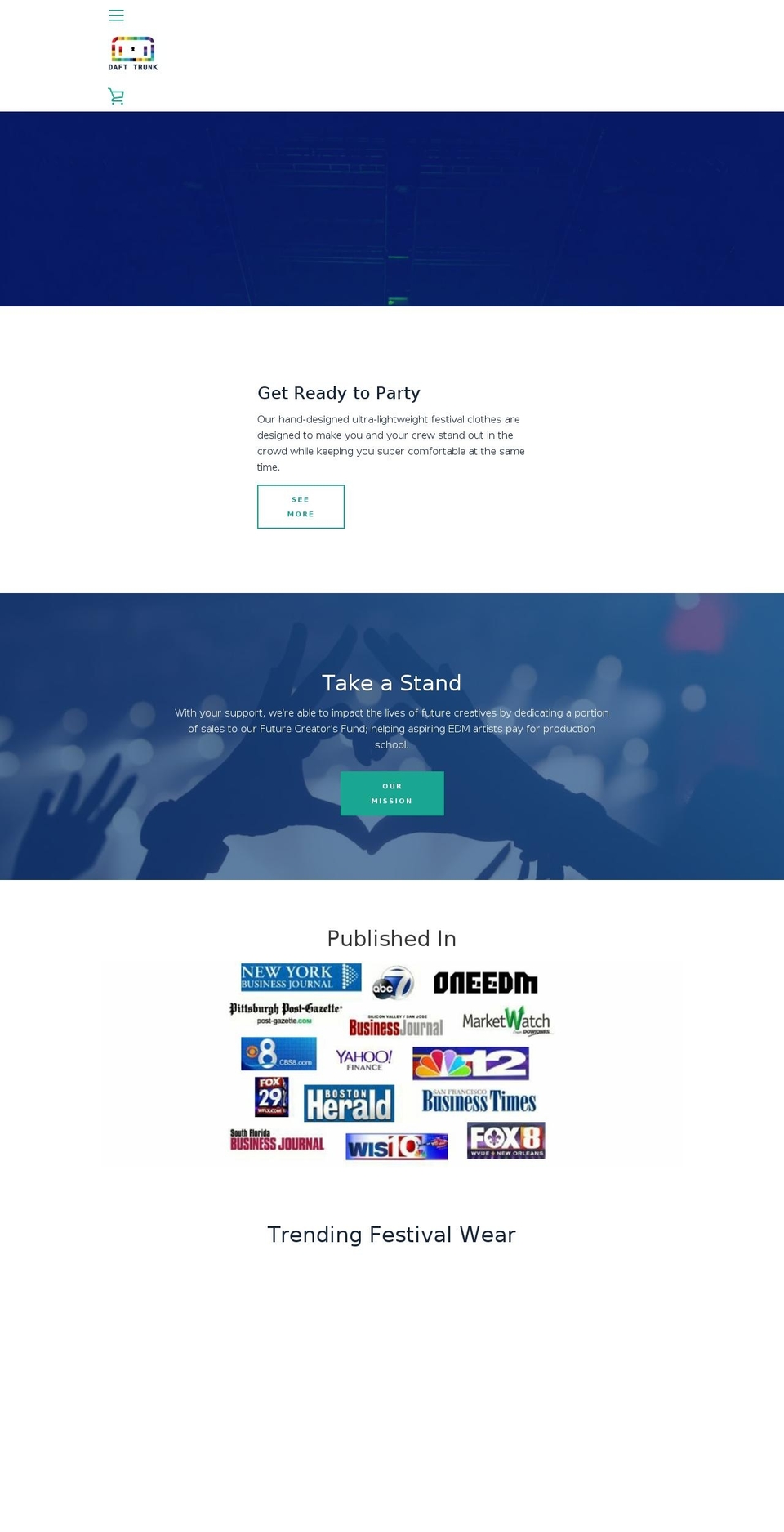 dafttrunk.com — Shopify storefront screenshot
