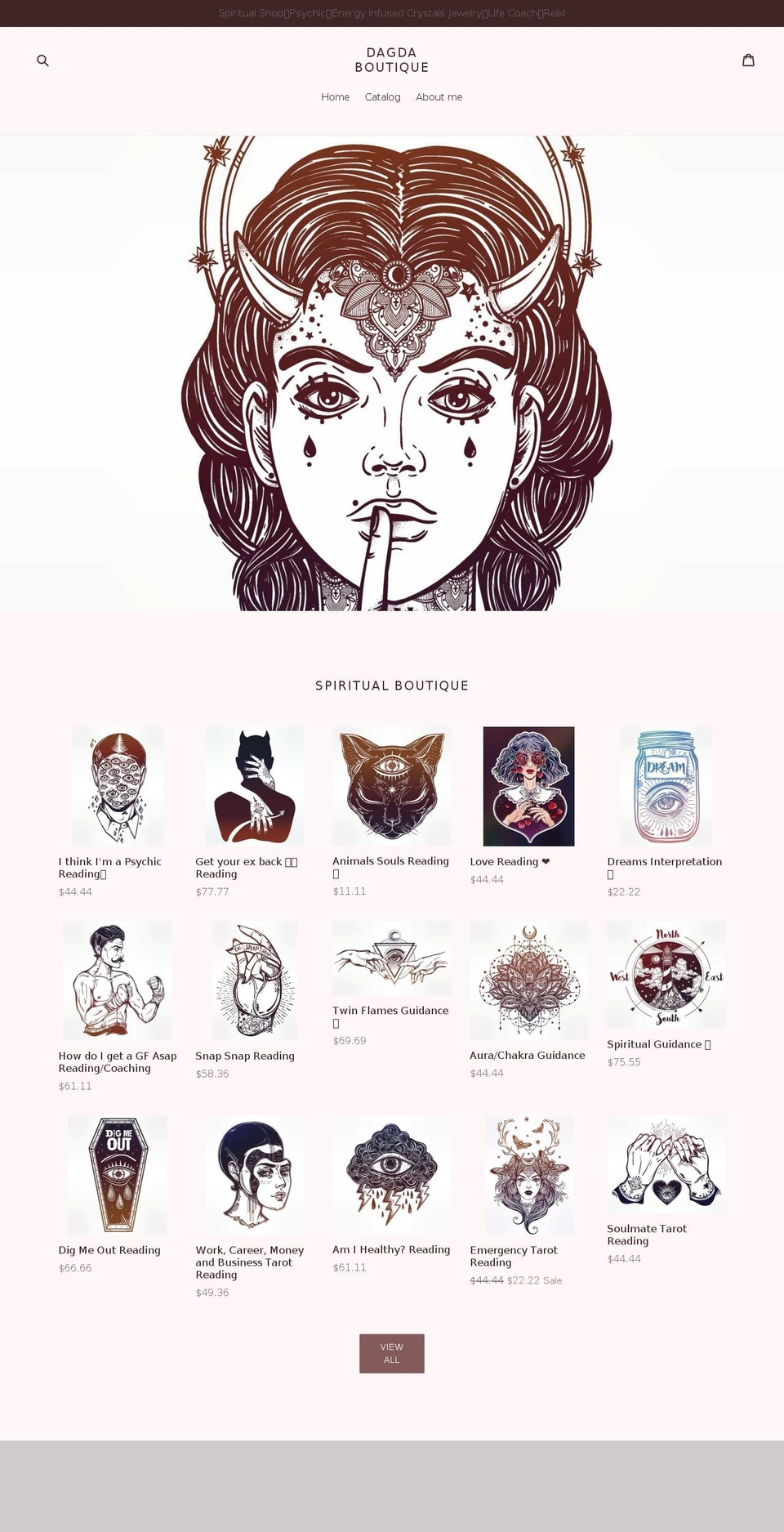 dagdaboutique.com — Shopify storefront screenshot
