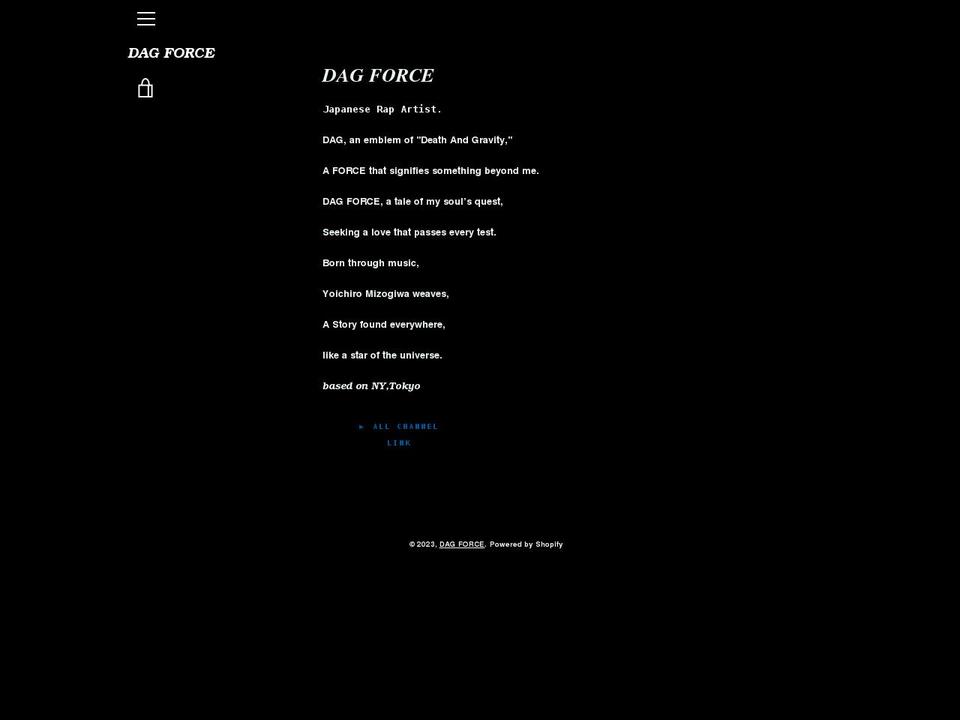 dagforce.com shopify website screenshot