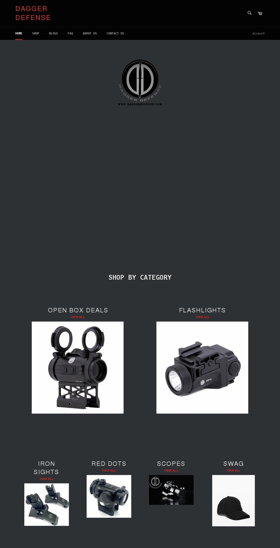 daggerdefense.com shopify website screenshot