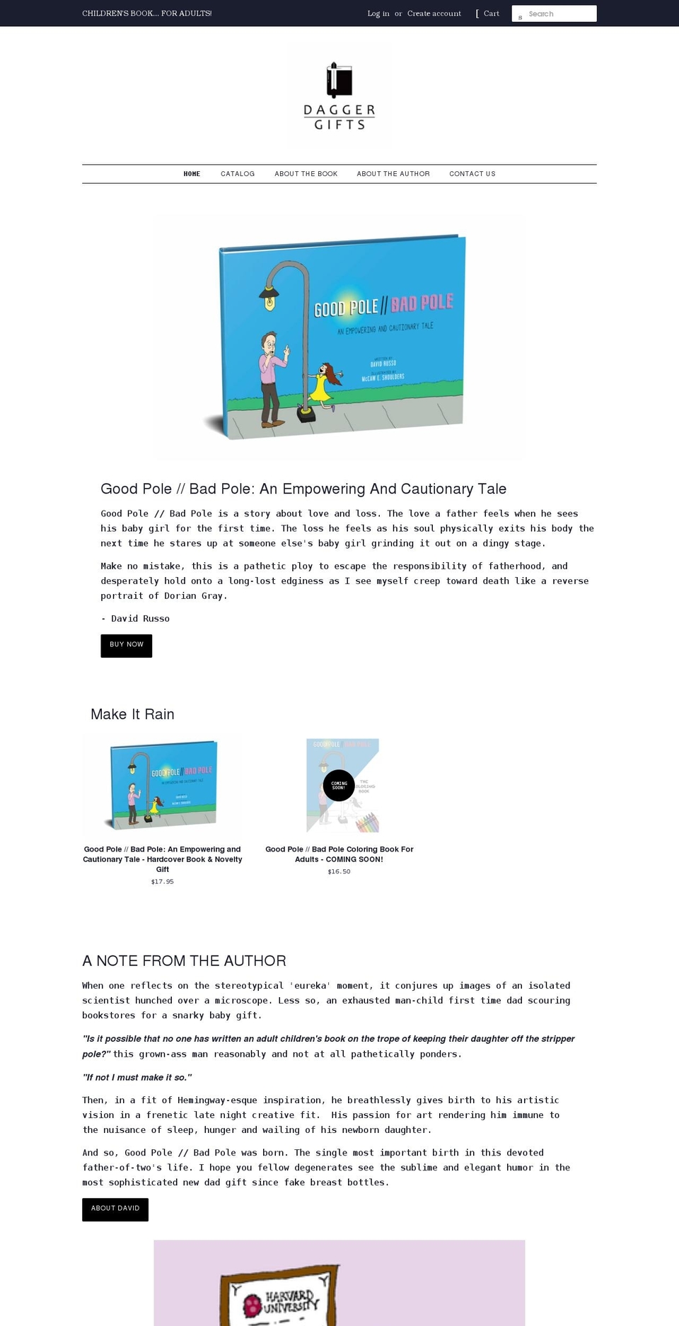 daggergifts.com shopify website screenshot
