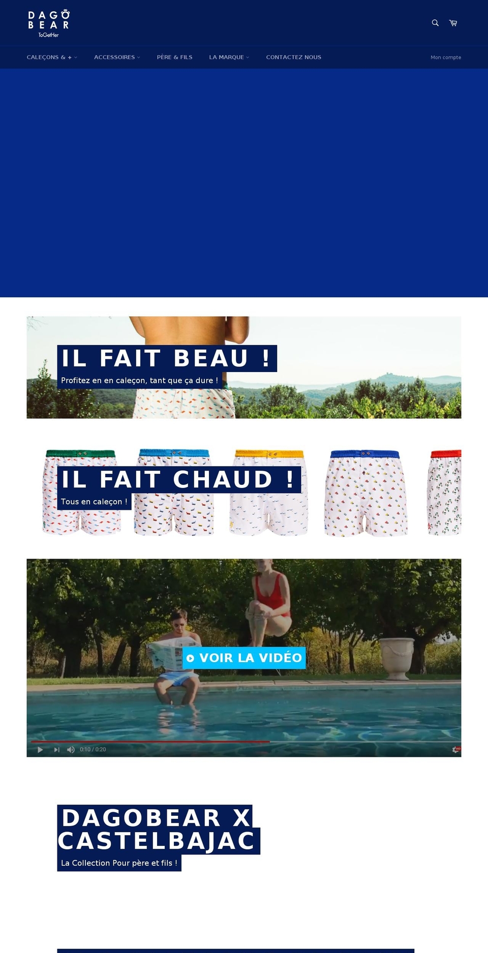 dagobear.com shopify website screenshot