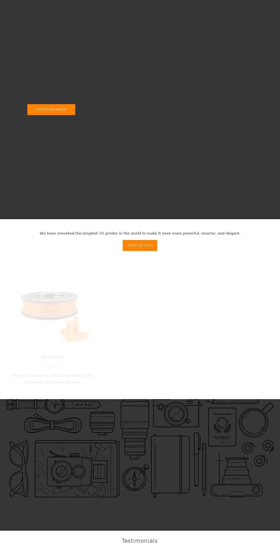 dagoma3d.com shopify website screenshot