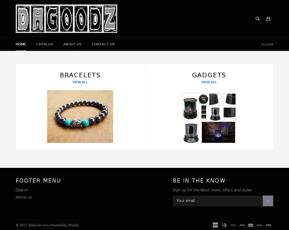 dagoodz.com shopify website screenshot