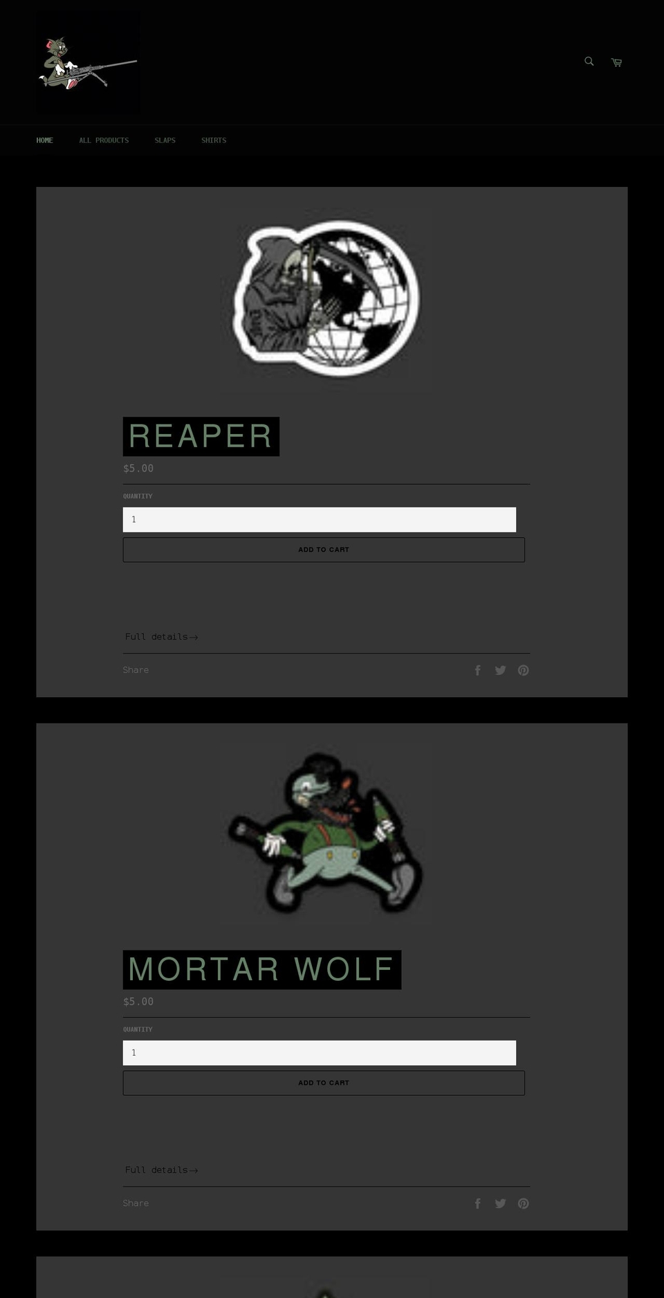 dagrdefense.com shopify website screenshot