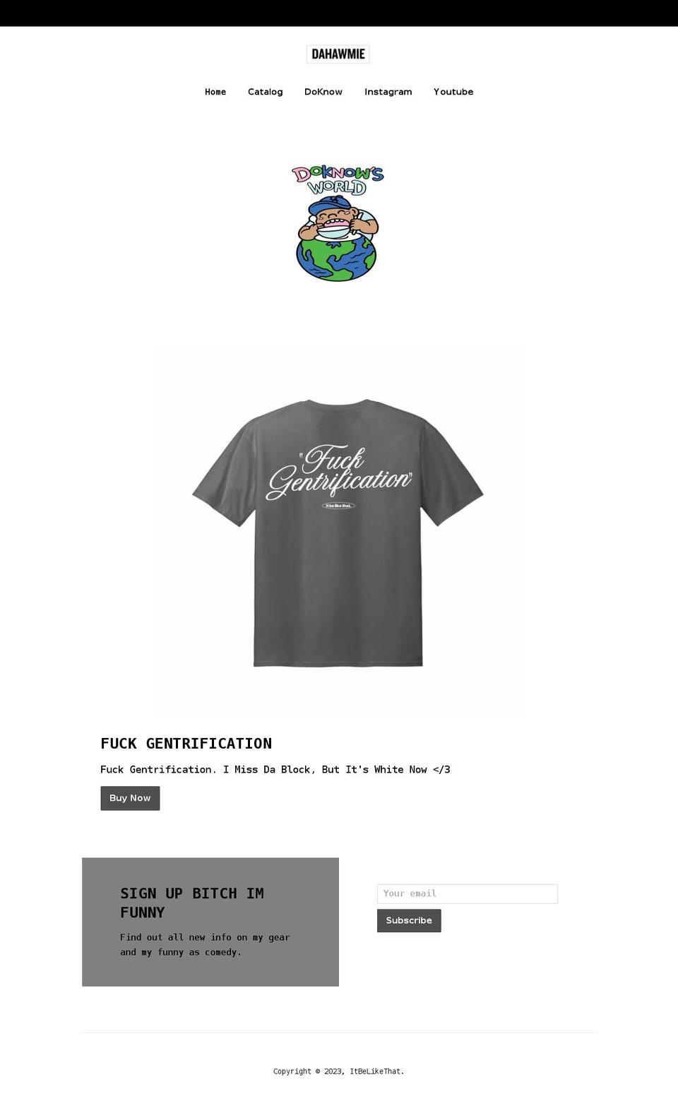 dahawmies.com shopify website screenshot