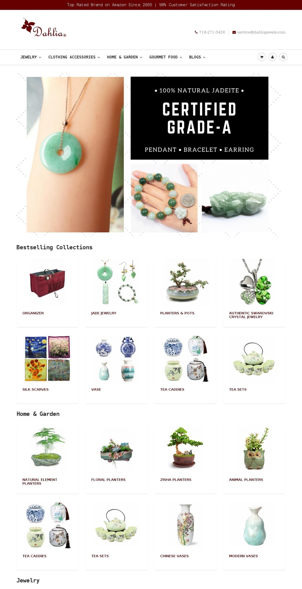 dahliany.com shopify website screenshot